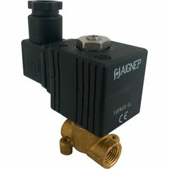 Aignep USA Fluidity 02F Direct-Acting Solenoid Valve, 3/2 NC, FKM Seal, 1/2" NPTF, 3 mm, 24V DC