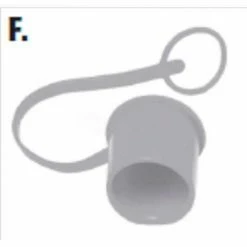 Buyers Products Buyers Flush-Face Coupler, Ff08fc, 1/2" Body, Dust Cap, Female Coupler - Min Qty 7