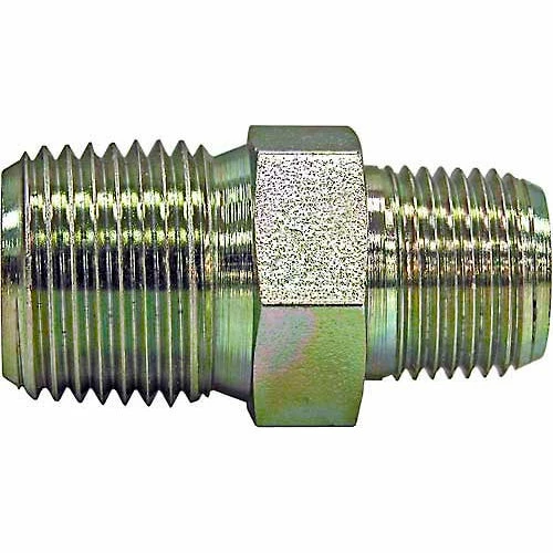 Buyers Products Buyers Connector Hex Nipple, H3069x4, 1/4" X 1/4" Npt Male To Male - Min Qty 48