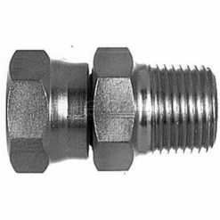 Buyers Products Fml 37° Jic Swivel To Male Pipe, H9100x8x8, 3/4" Tube Od, 1/2" Male Pipe Thread-Min Qty 14