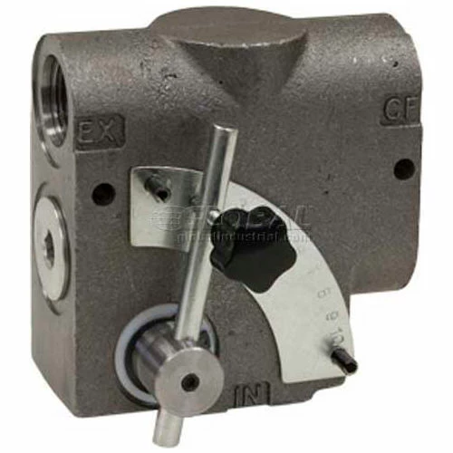 Buyers Products Buyers Side Ported Adjustable Flow Control Valve, HFDL075, 3/4" NPT Ports, 0-30 GPM
