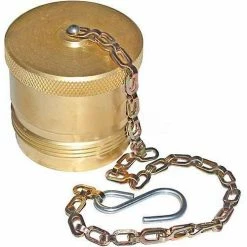 Buyers Products Buyers Wing Type Quick Detach Hydraulic Coupler, QDDP242, 1-1/2" NPT Coupler, Dust Cap W/Chain