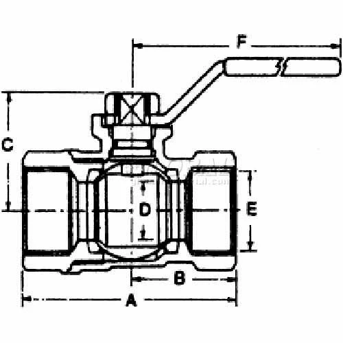 Hydrastar Full Flow Control Ball Valve, Hbv038, 3/8" Valve, 600 W.O.G. Non-Shock - Min Qty 8 - Image 2