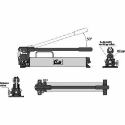 Cejn® Reversible Manual Hand Pump W/ Twin Stage Cylinders