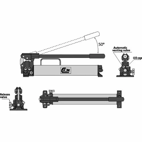 Cejn® Reversible Manual Hand Pump W/ Twin Stage Cylinders