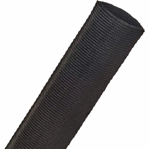 Techflex Duraflex Woven High Abrasion Sleeve 1.34" Dia., 50', Black