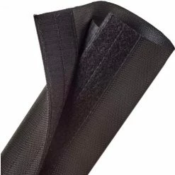 Techflex Durawrap 1050 Ballistic Nylon Wrap w/ Velcro Closure 3" Dia., 25', Black