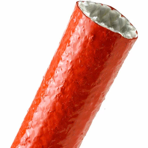 Techflex Fireflex Silicone Coated Fiberglass Sleeve .75" Dia., 50', Red