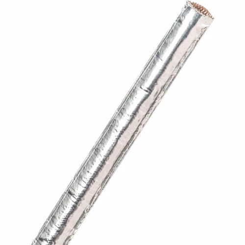 Techflex Thermashield Aluminized Fiberglass Tube .25" Dia., 350', Silver