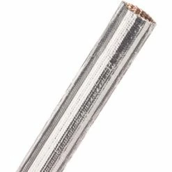Techflex Thermashield Aluminized Fiberglass Tube .75" Dia., 100', Silver