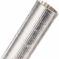 Techflex Thermashield Aluminized Fiberglass Tube 1.50" Dia., 100', Silver
