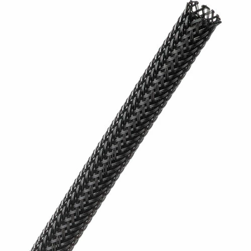 Techflex 5/16" Flexo PET General Purpose Sleeving Dia., 500', Black