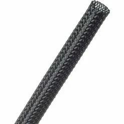 Techflex 1/2" Flexo PET General Purpose Sleeving Dia., 100', Black