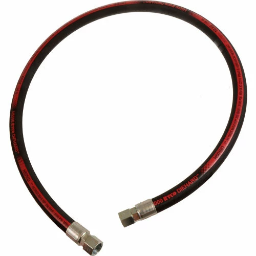 Ryco Hydraulic Hose Assembly, 1 In. x 48 In. 5000 PSI, F+F JIC, Isobaric Braid