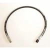 Ryco Hydraulic Hose Assembly, 1/2 In. x 12 In. 3000PSI MNPTxFJIC, Synthetic Rubber