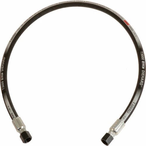 Ryco Hydraulic Hose Assembly, 1/2 In. x 72 In. 3000 PSI, F+F JIC, Isobaric Braid