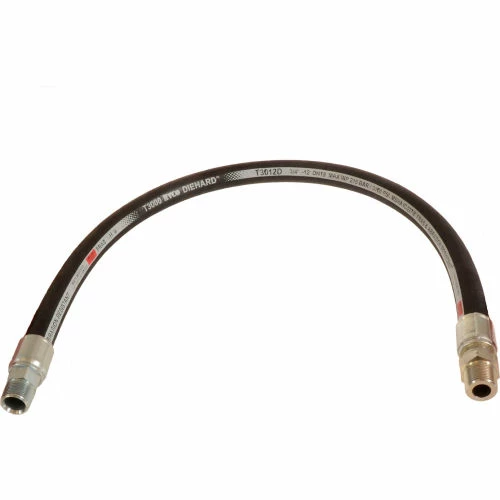Ryco Hydraulic Hose Assembly, 3/4 In. x 24 In. 3000 PSI M+MS NPT, Isobaric Braid