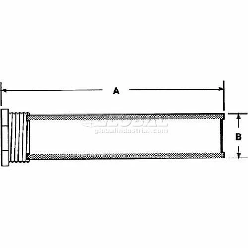 Buyers Products Buyers Thru-Wall Sump Strainer, Sw1000503, 1" Npt Male Thd., 1/2" Npt Port, 5 Gpm - Min Qty 3 - Image 2